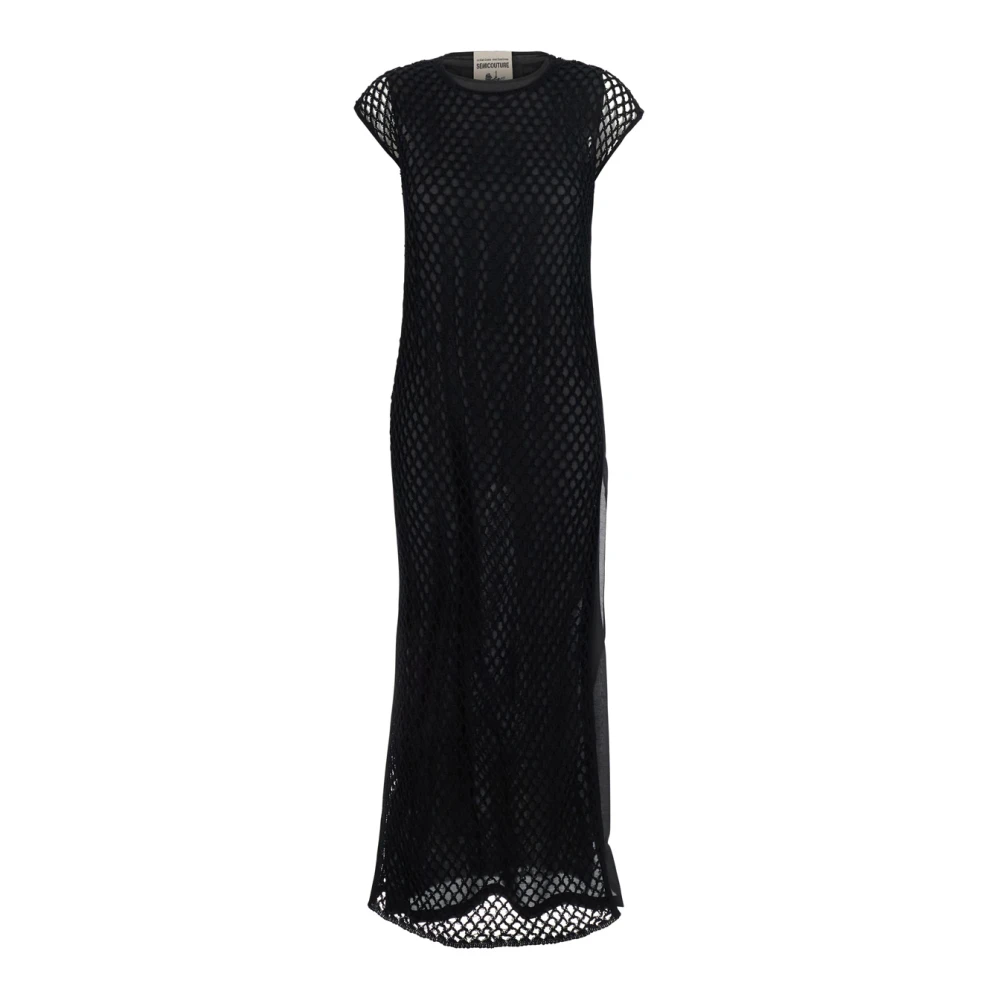 Semicouture Maxi Dresses Black Dames