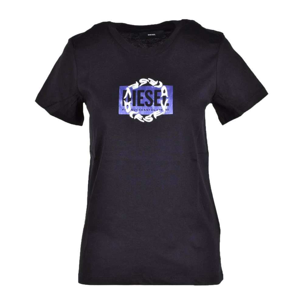 Diesel Katoenen Casual T-shirt Black Dames