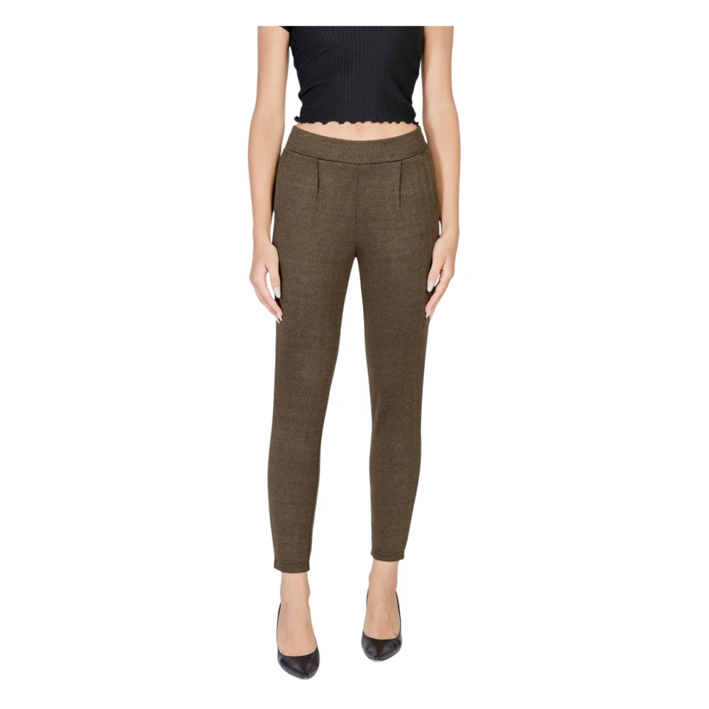 Ichi Groene Ritsbroek Vrouwen Herfst Winter Green Dames