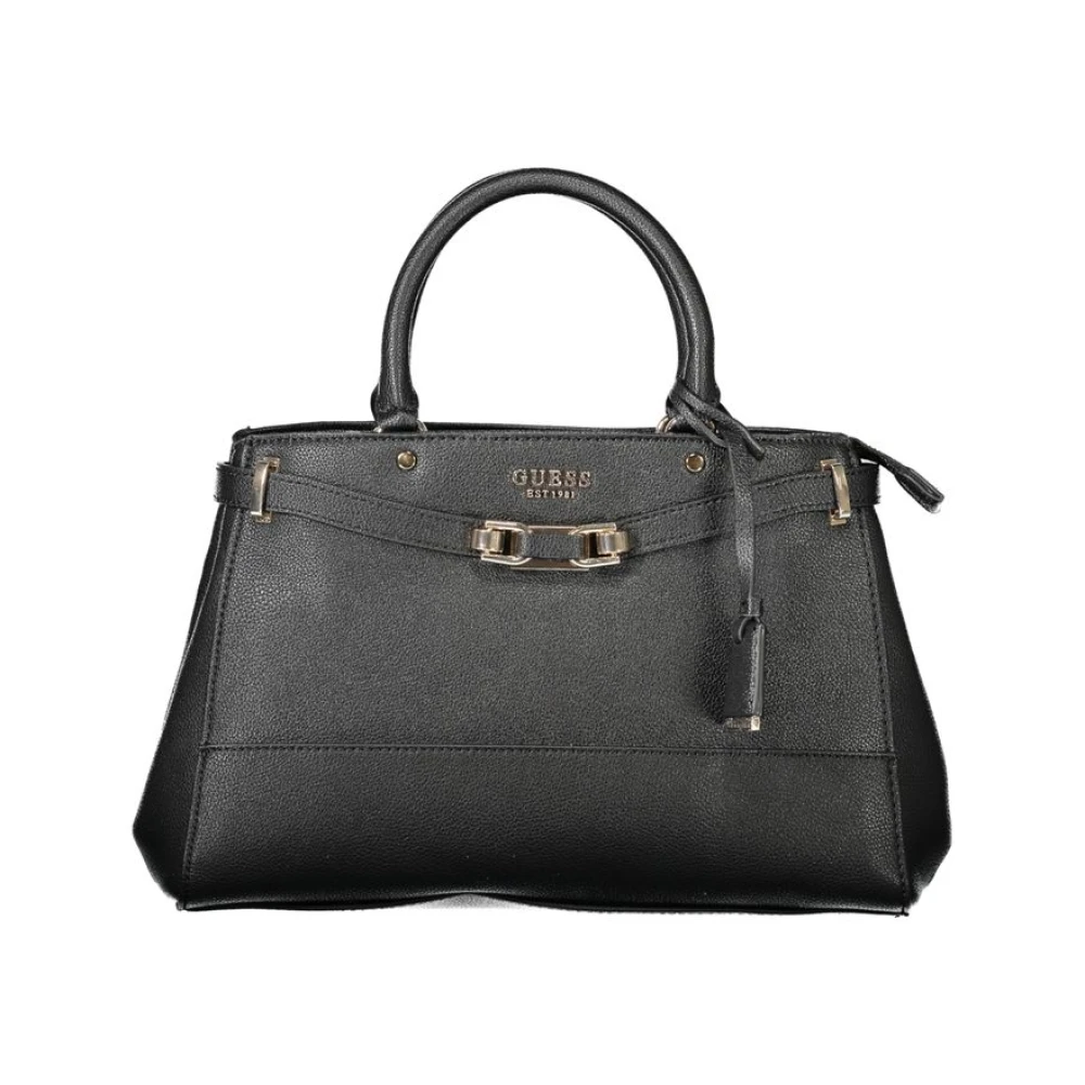 Guess Women's Black Polyethylene Handbag - Handbags - One Size - Bags