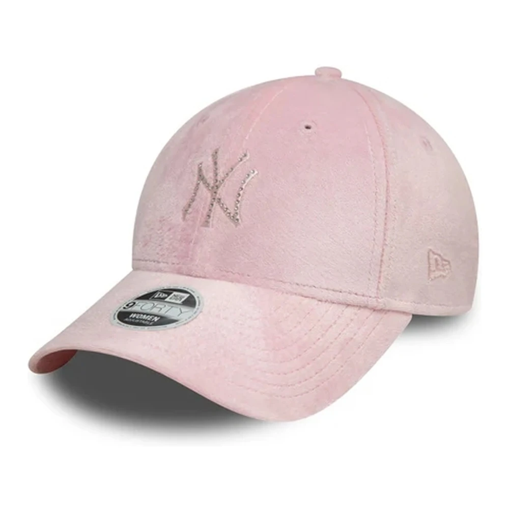 new era Roze Yankees Diamante Velours Pet Pink Heren