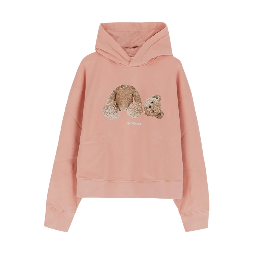 Palm Angels Mysig Bear Hoodie Sweatshirt Pink, Unisex