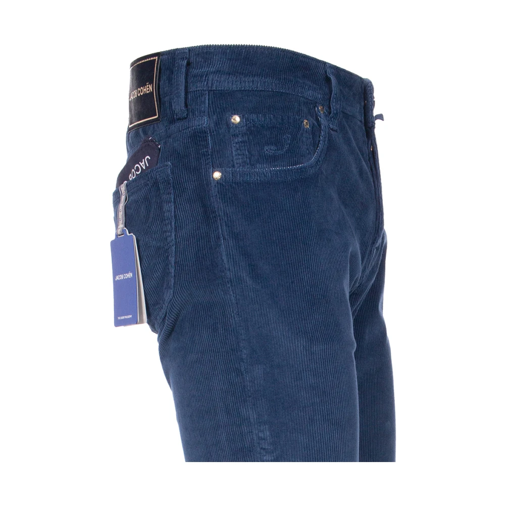 Jacob Cohën Slim Fit Bard Jeans met Geborduurd Logo Blue Heren