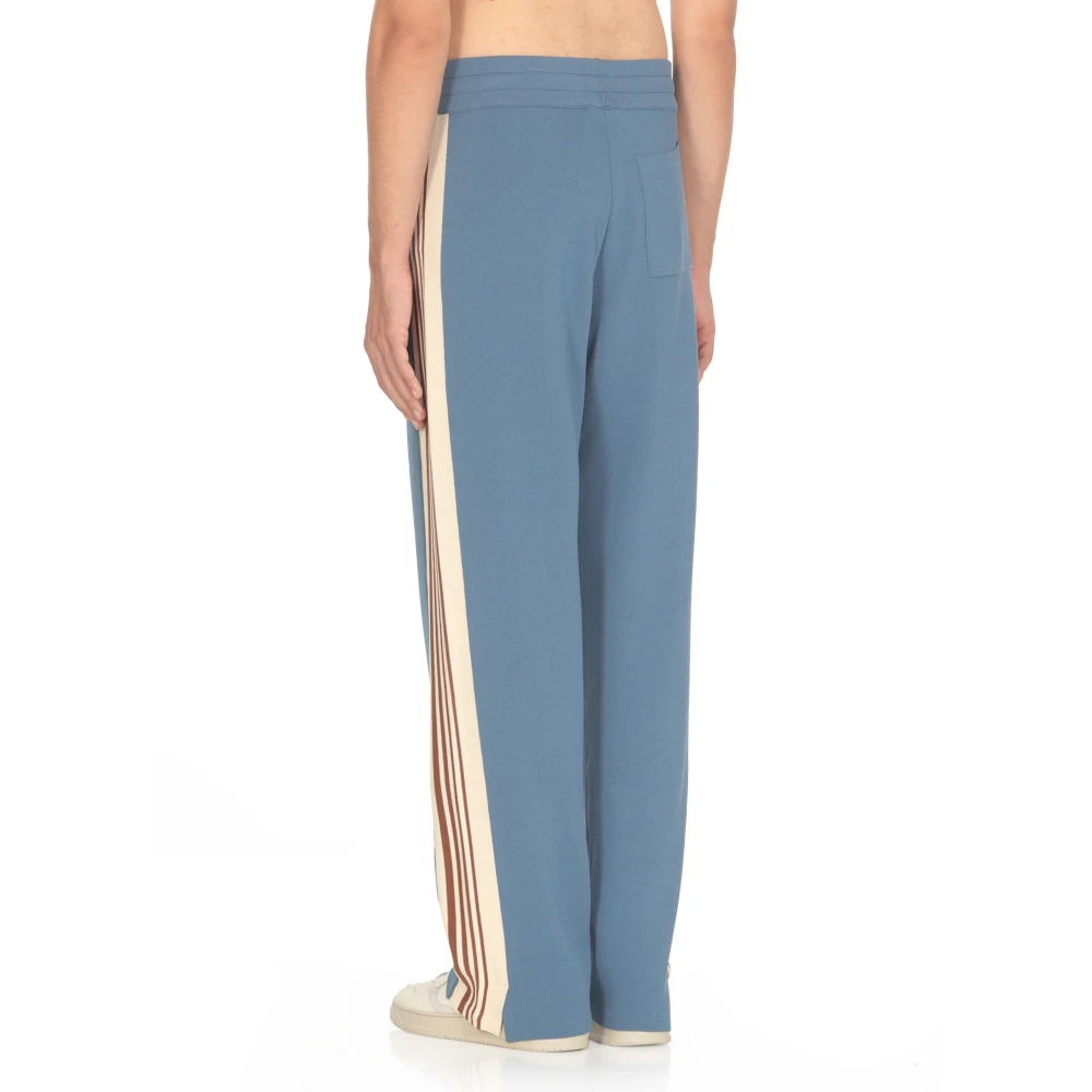 Autry Blauwe viscose sweatpants met elastische taille Blue Heren