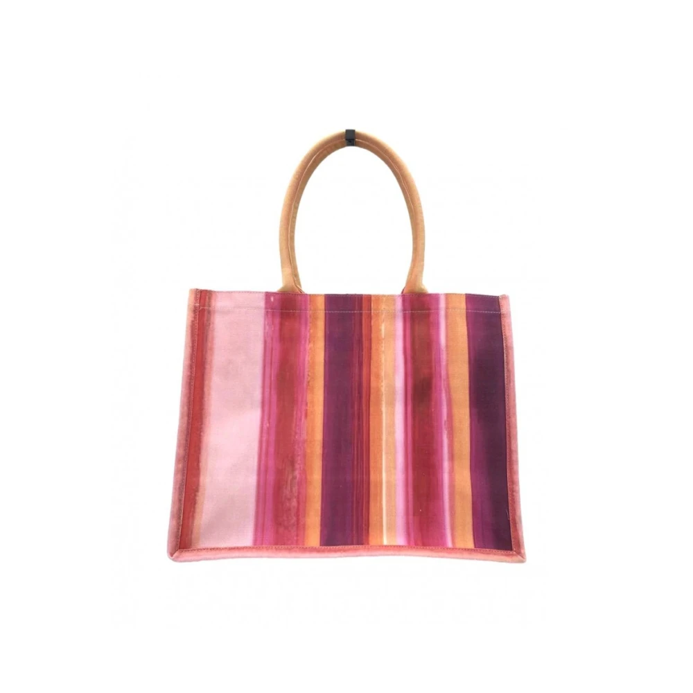 Msgm Stijlvolle Tote Tas met Dubbele Handvatten Multicolor Dames
