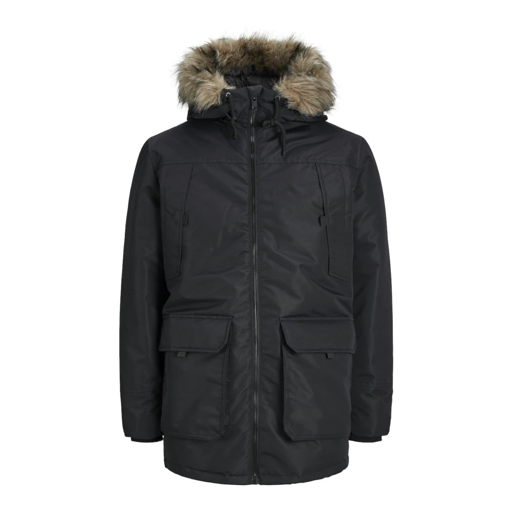 jack & jones Winter Parka Construct Jas Black Heren