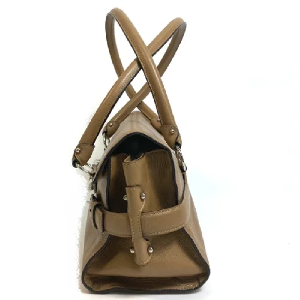 Salvatore Ferragamo Pre-owned Leather shoulder-bags Brown Dames