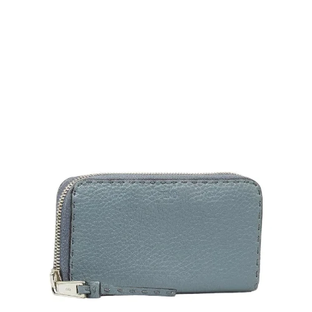 Fendi Vintage Pre-owned Leather wallets Blue Dames