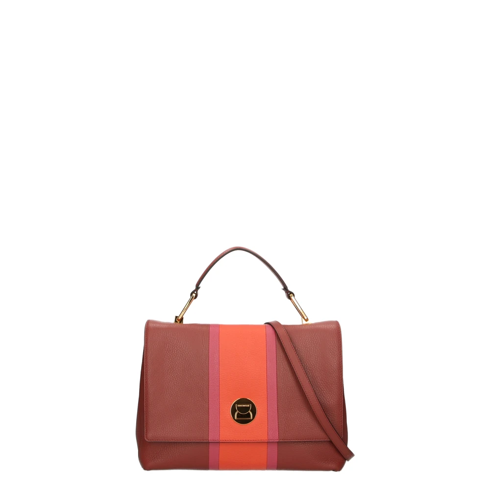 Coccinelle Gestructureerde Leren Handtas in Diverse Kleuren Multicolor Dames