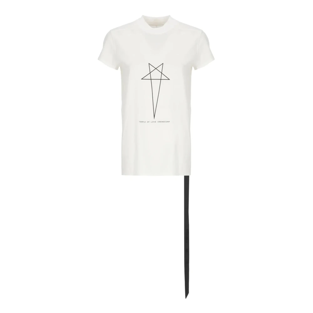 Rick Owens White T-Shirts, Female, L, Small Level T-Shirt