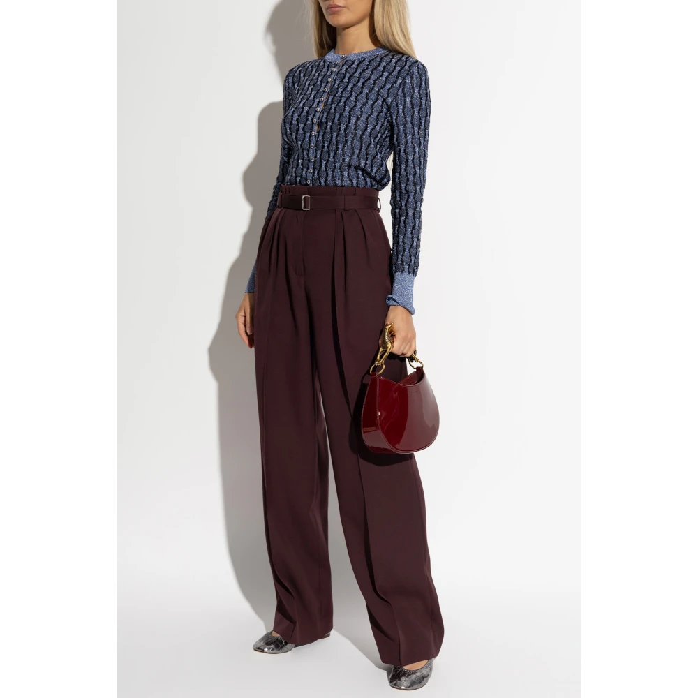 Lanvin Wollen broek Red Dames