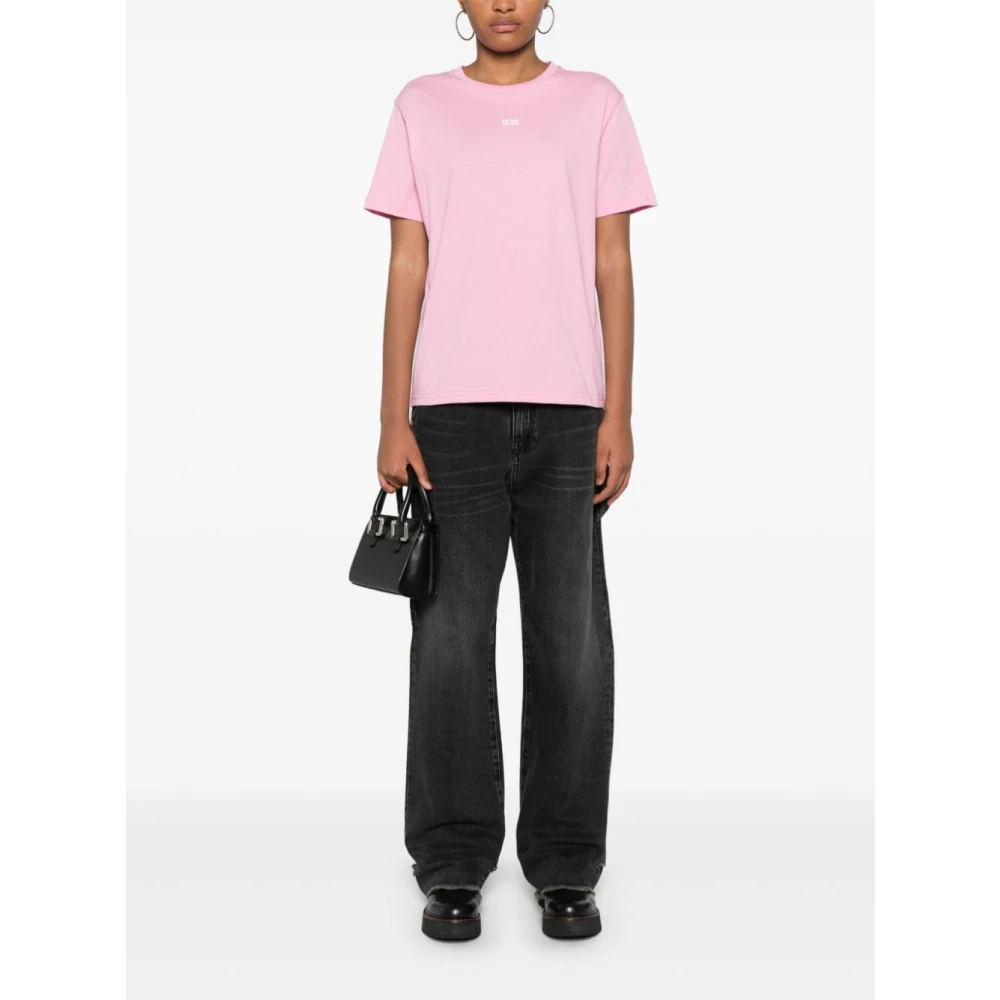 Gcds Roze T-shirts en Polos Pink Heren