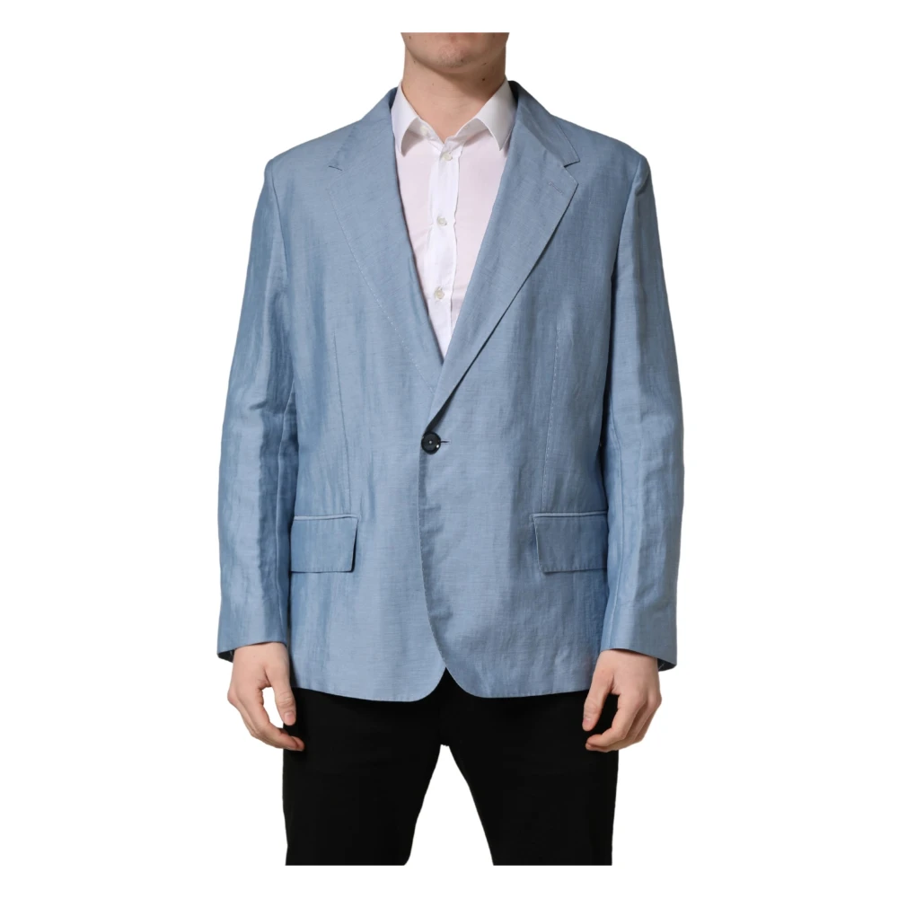 Dolce & Gabbana Men's Blue Blazers, 3XL, Blazer Jacket