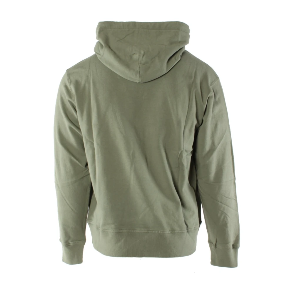 C.P. Company Groene Katoenen Fleece Sweater voor Heren Green Heren