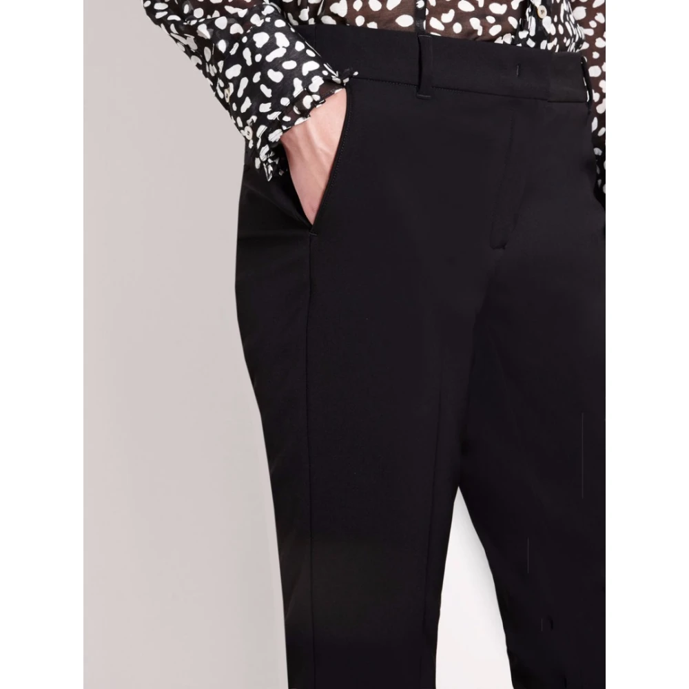 Marella Slim-fit Trousers Black Dames