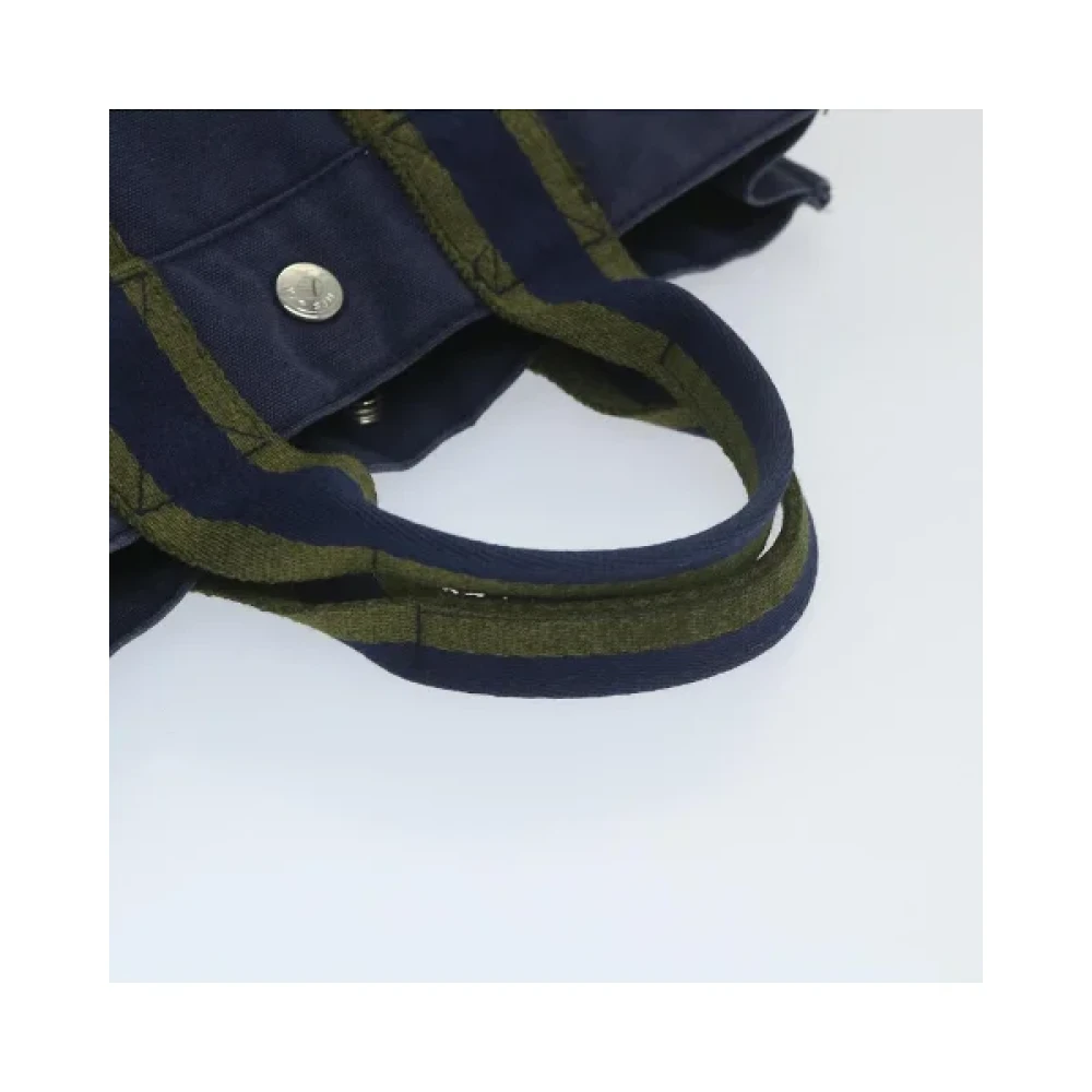 Hermès Vintage Pre-owned Cotton handbags Blue Dames