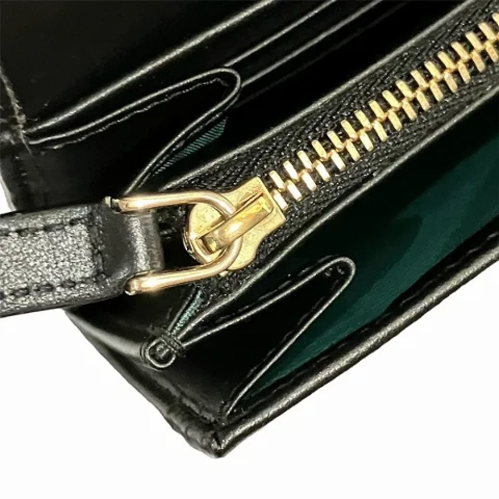 Bvlgari Vintage Pre-owned Leather wallets Black Dames