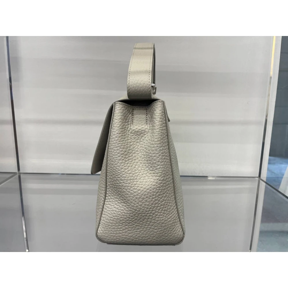 Orciani Zachte Leren Tas Beige Dames
