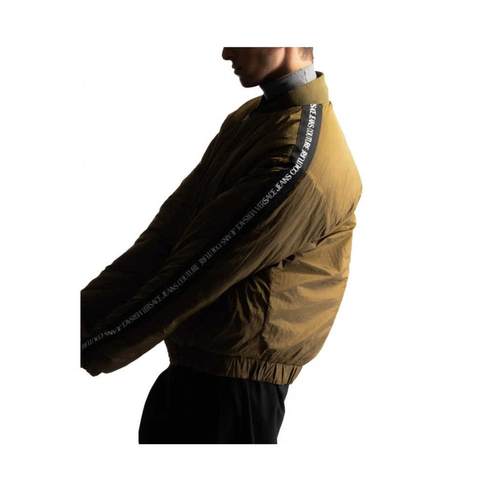 Versace Jeans Couture Groene Camo Gewatteerde Jas Green Heren