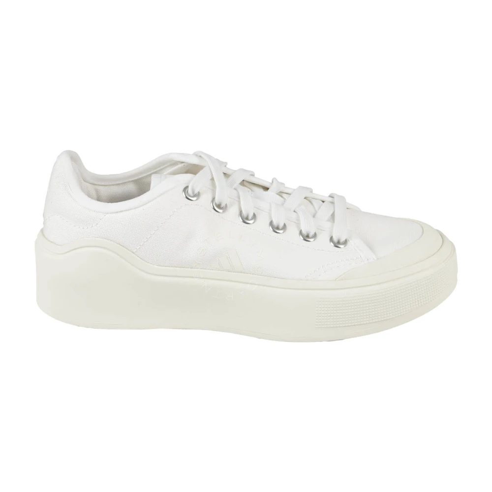 Adidas by Stella McCartney Cotton Court Sneakers White, Dam