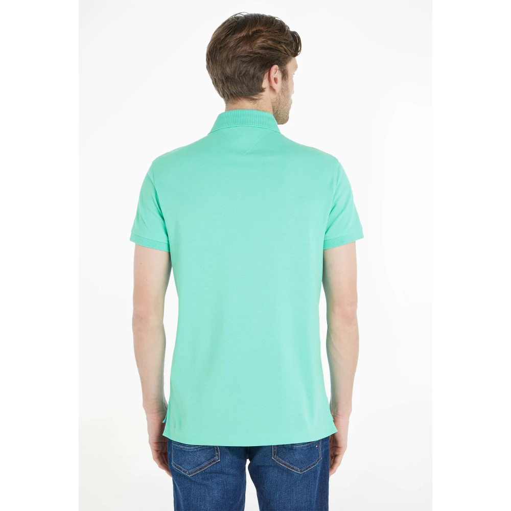 Tommy Hilfiger Turquoise Polo Polos 1985 Blue Heren