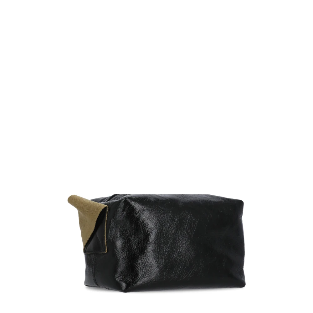 UMA Wang Zwarte Leren Dames Schoudertas Black Dames