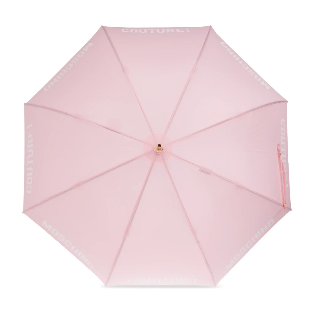 Moschino Paraplu met logo Pink Unisex