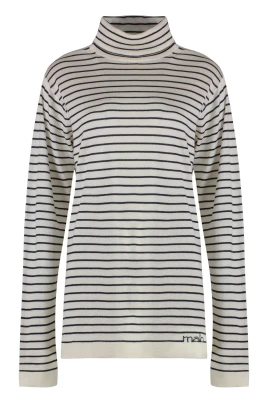 Randig Cashmere-Silke Tröja