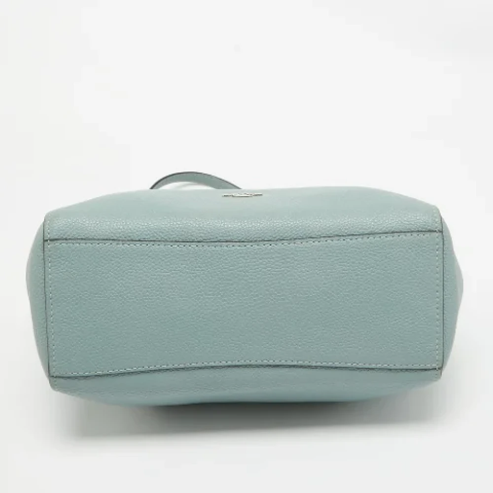 Coach Pre-owned Leather shoulder-bags Blue Dames