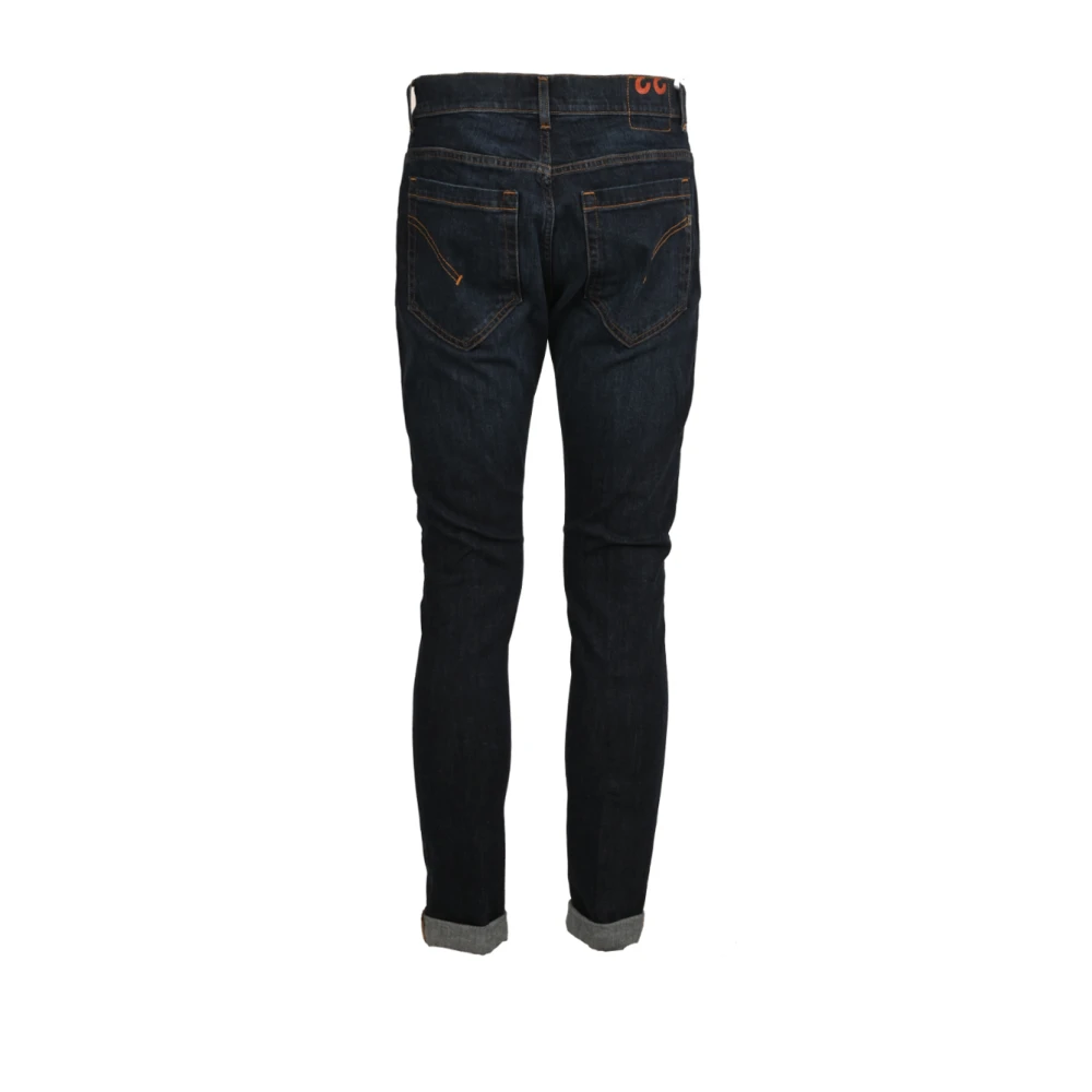 Dondup Skinny Fit Katoenen Jeans Made in Italy Blue Heren