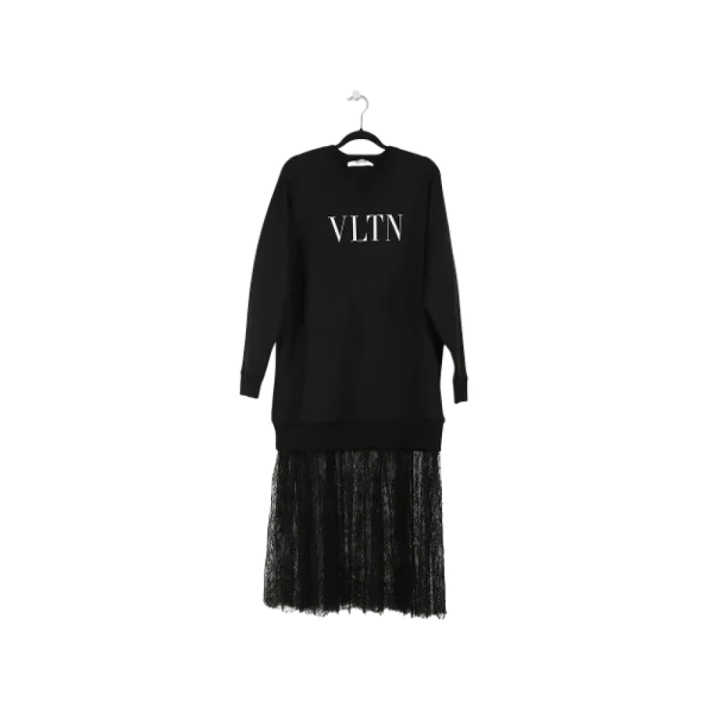 Valentino Vintage Pre-owned Cotton dresses Black Dames