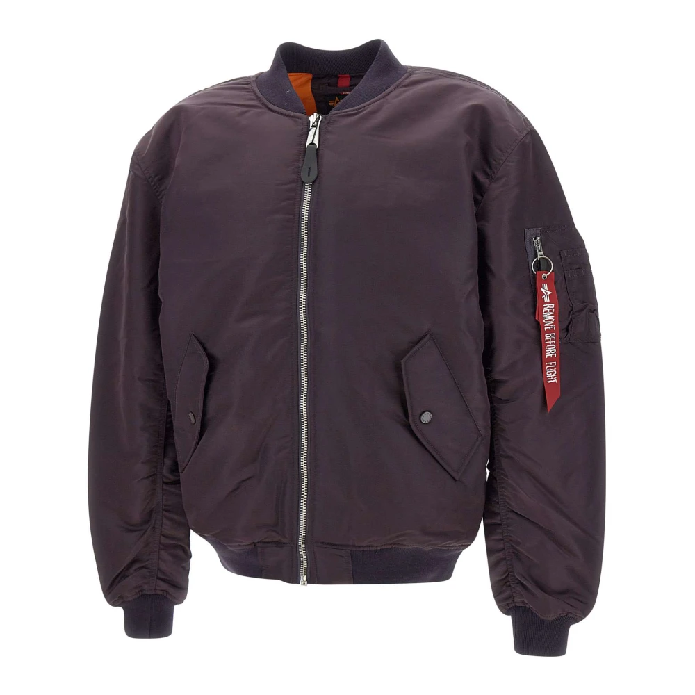 alpha industries Omkeerbare Bomberjack Aubergine Paars Purple Heren