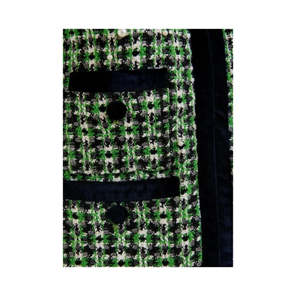 Essentiel Antwerp Tweedvest met parelversieringen Multicolor Dames