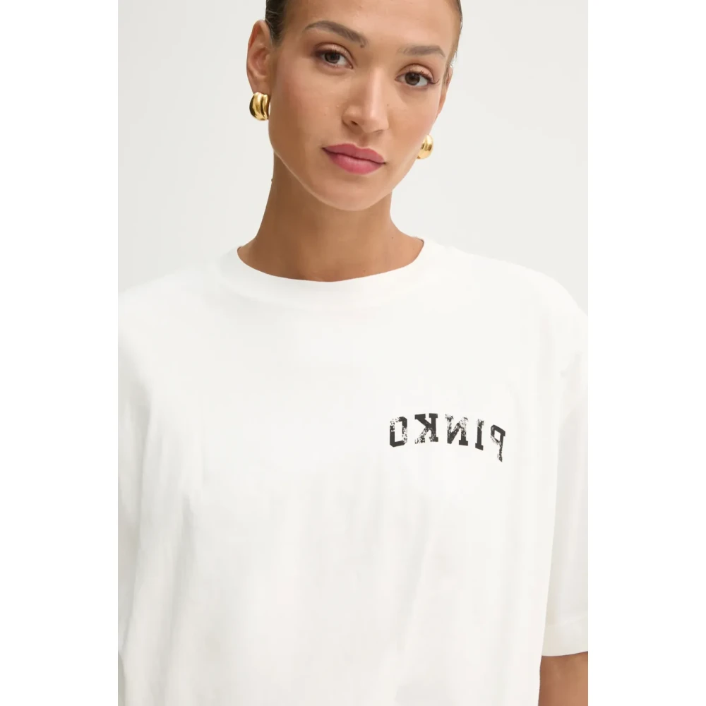 pinko Stijlvolle T-shirts en Polos White Dames