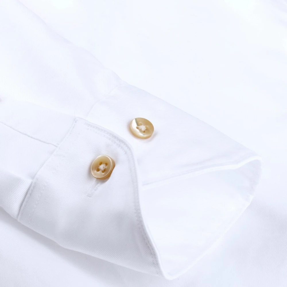 Stenströms Wit Gewassen Klassiek Overhemd White Dames