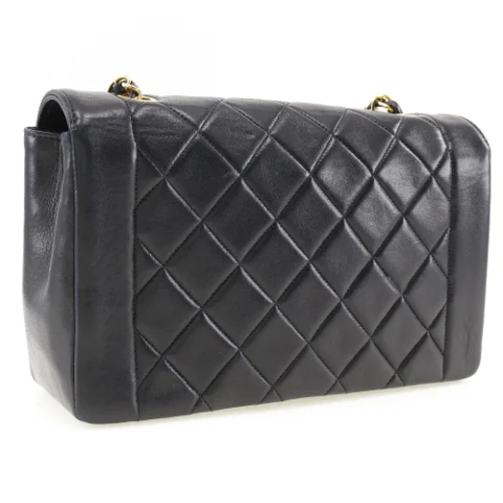 Chanel Vintage Pre-owned Leather shoulder-bags Black Dames