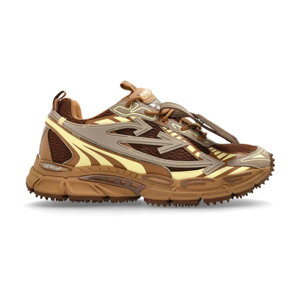 Off White Men's Brown Sneakers, 7 Uk, Sports Shoes Ow Be Right Back