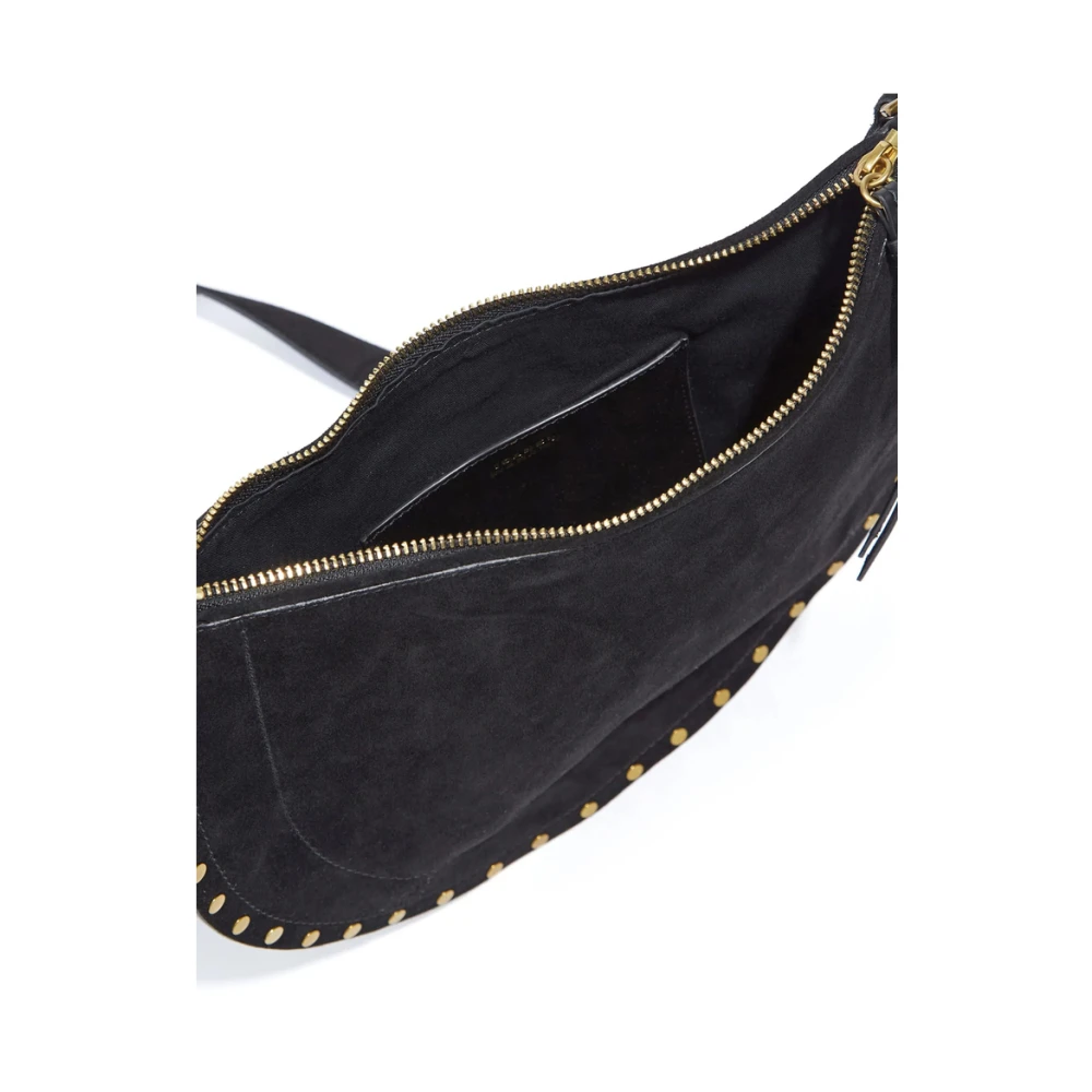 Isabel marant Zwarte Suède Schoudertas met Studs Black Dames