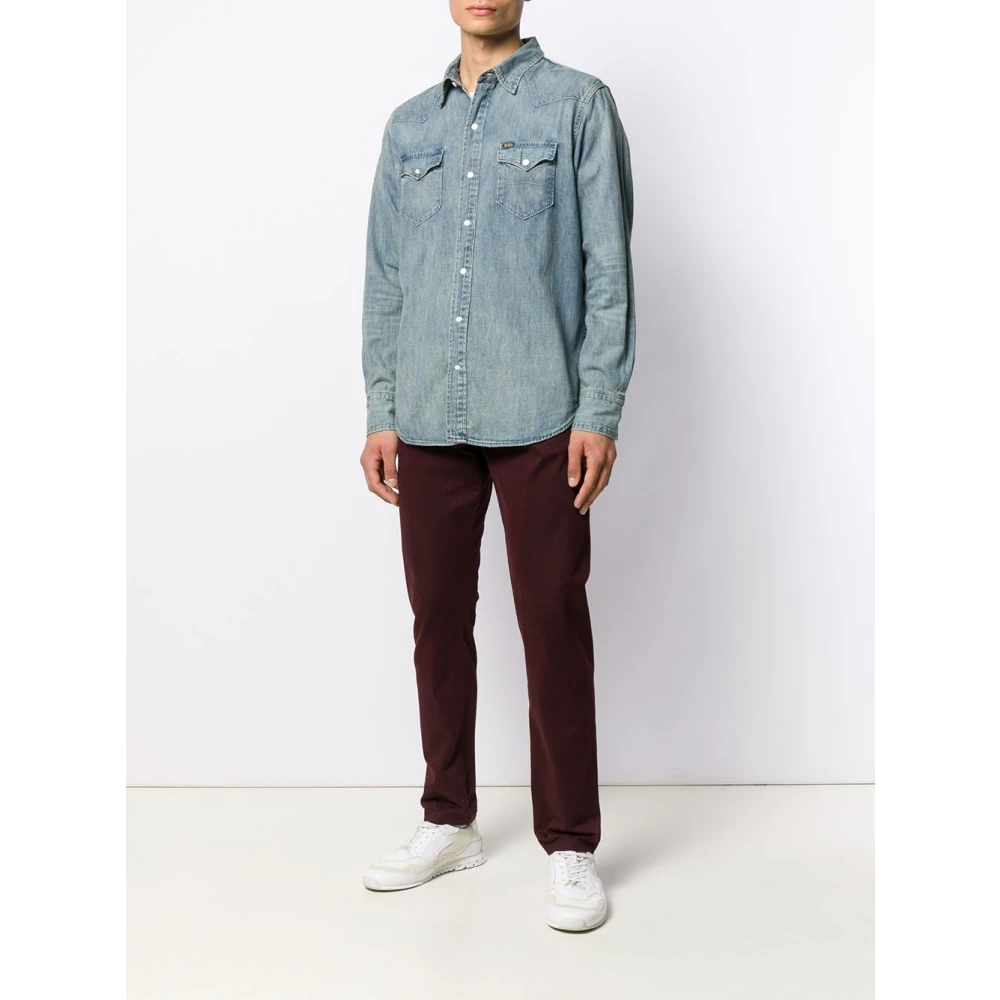 Polo Ralph Lauren Blauw Overhemd voor Mannen Blue Heren