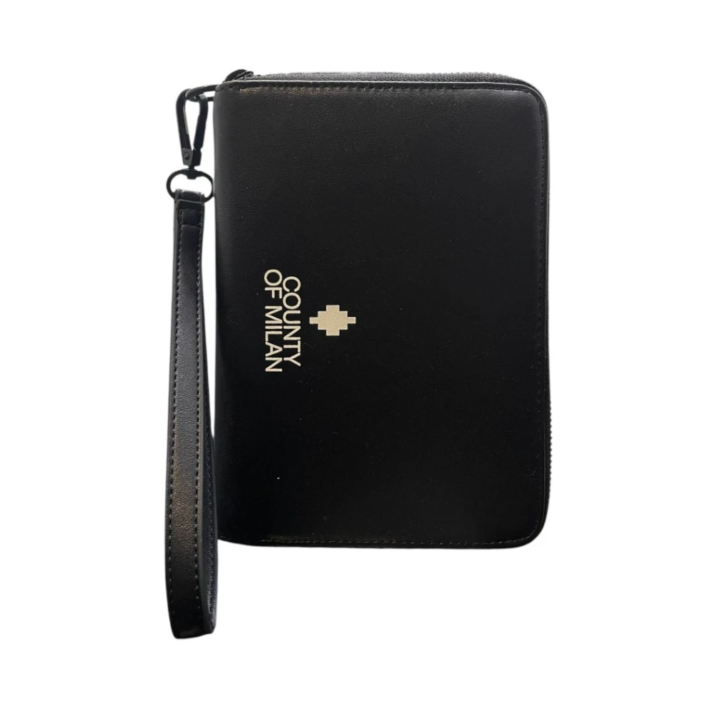 Marcelo Burlon Unisex Black Toilet Bags, One Size, Toilet Bag