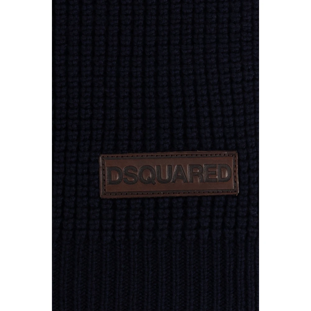 Dsquared2 Wollen sjaal Black Heren
