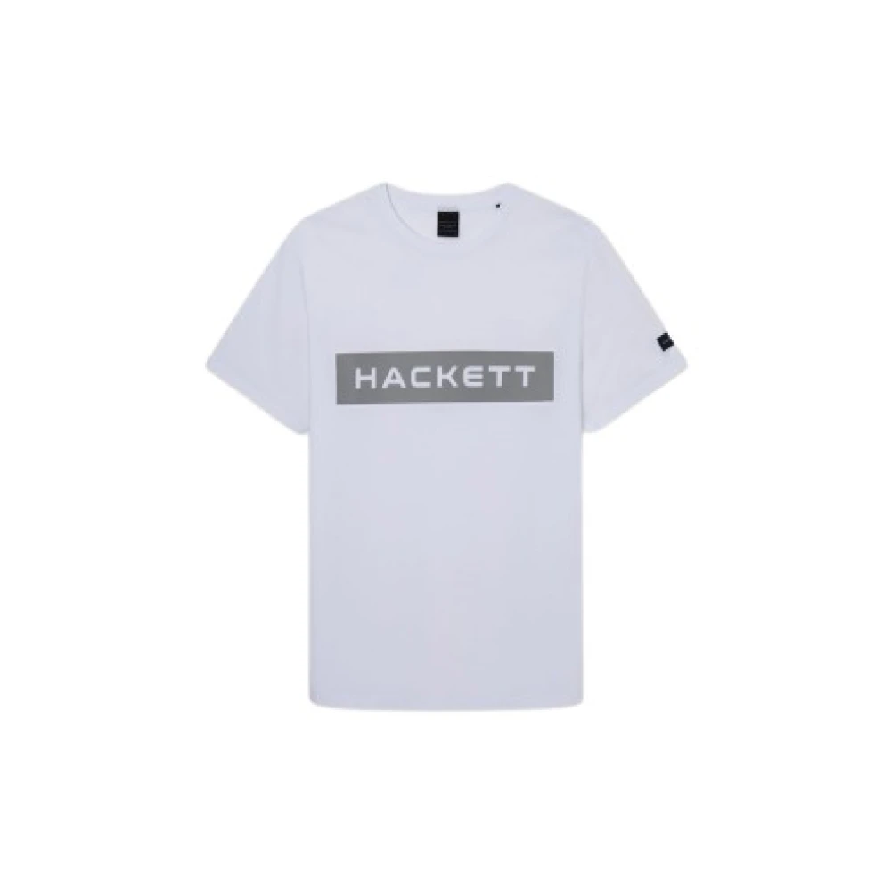 Hackett Heren T-shirt van katoenmix White Heren