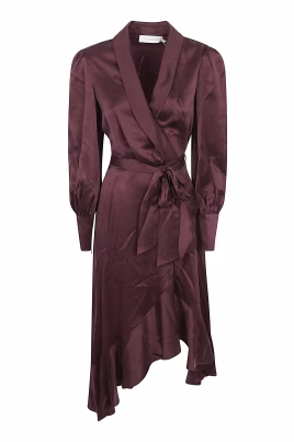 robe-midi-enveloppe-en-soie