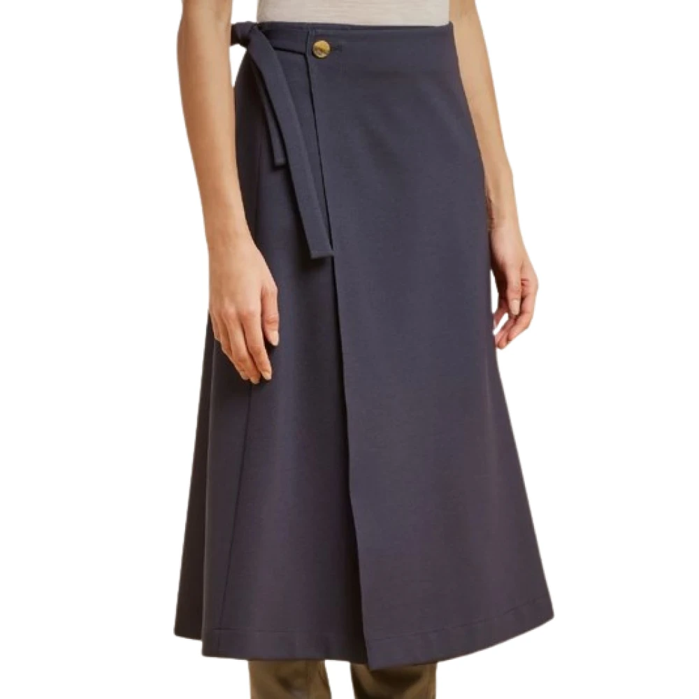 Liviana Conti Elegant A-Line Skirt Blue Dames