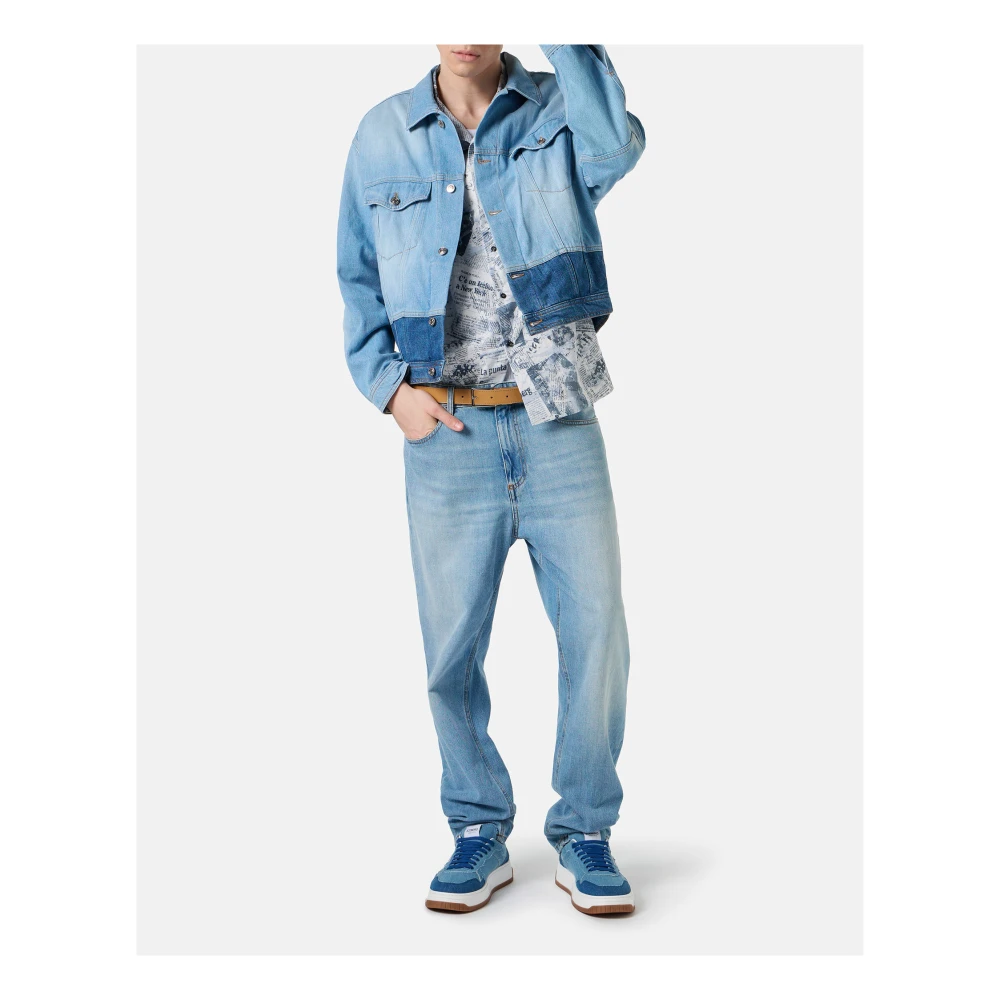 Iceberg Carpenter fit 5-pocket indigo denim broek Blue Heren
