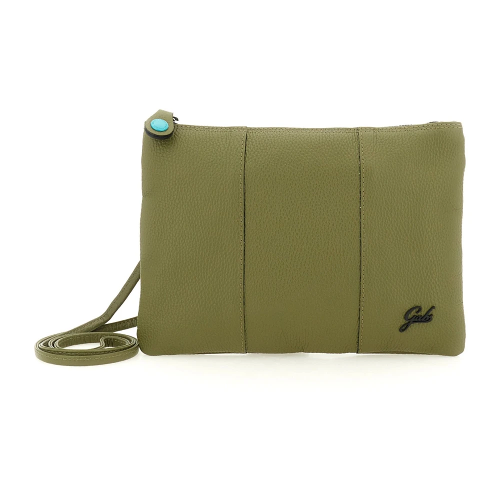 Gabs Women's Green Cross Body Bags, One Size, Borsa Pochette Tracolla Beyonce S Pelle Bull Black Prezzemolo