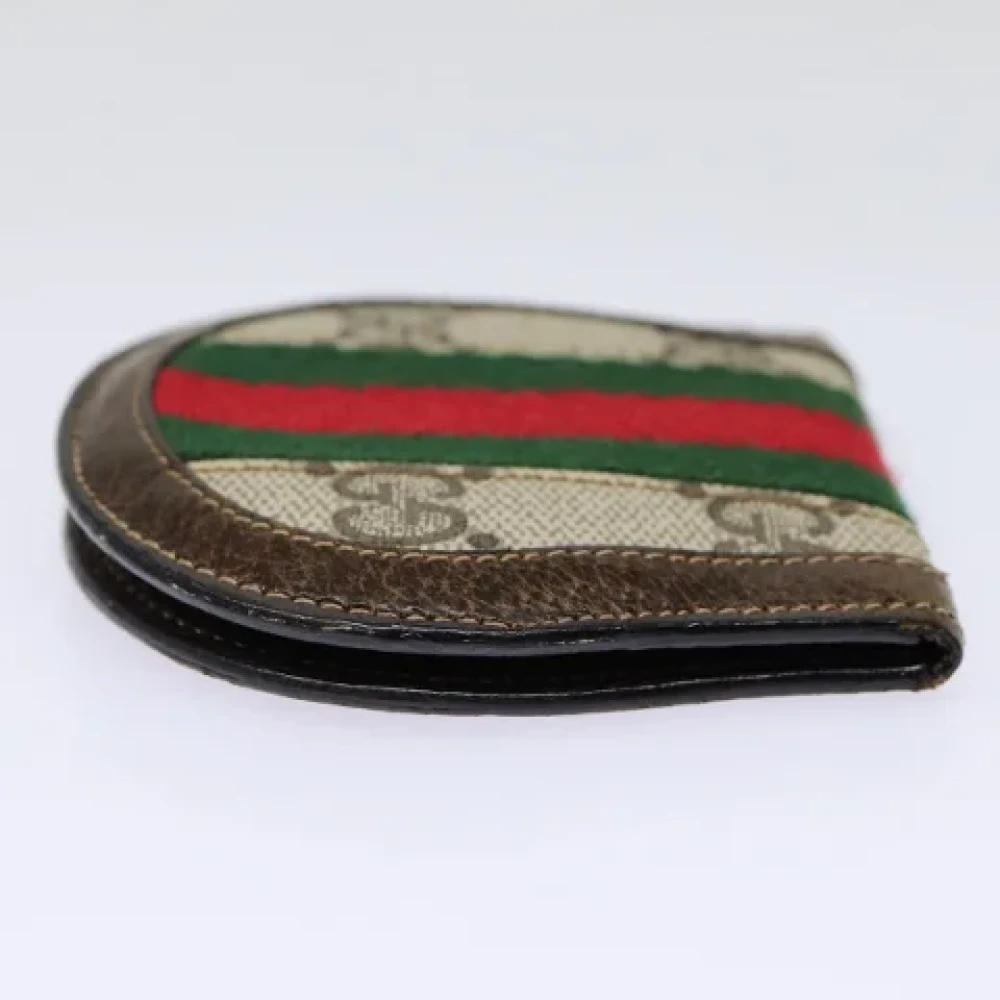 Gucci Vintage Pre-owned Canvas wallets Brown Dames