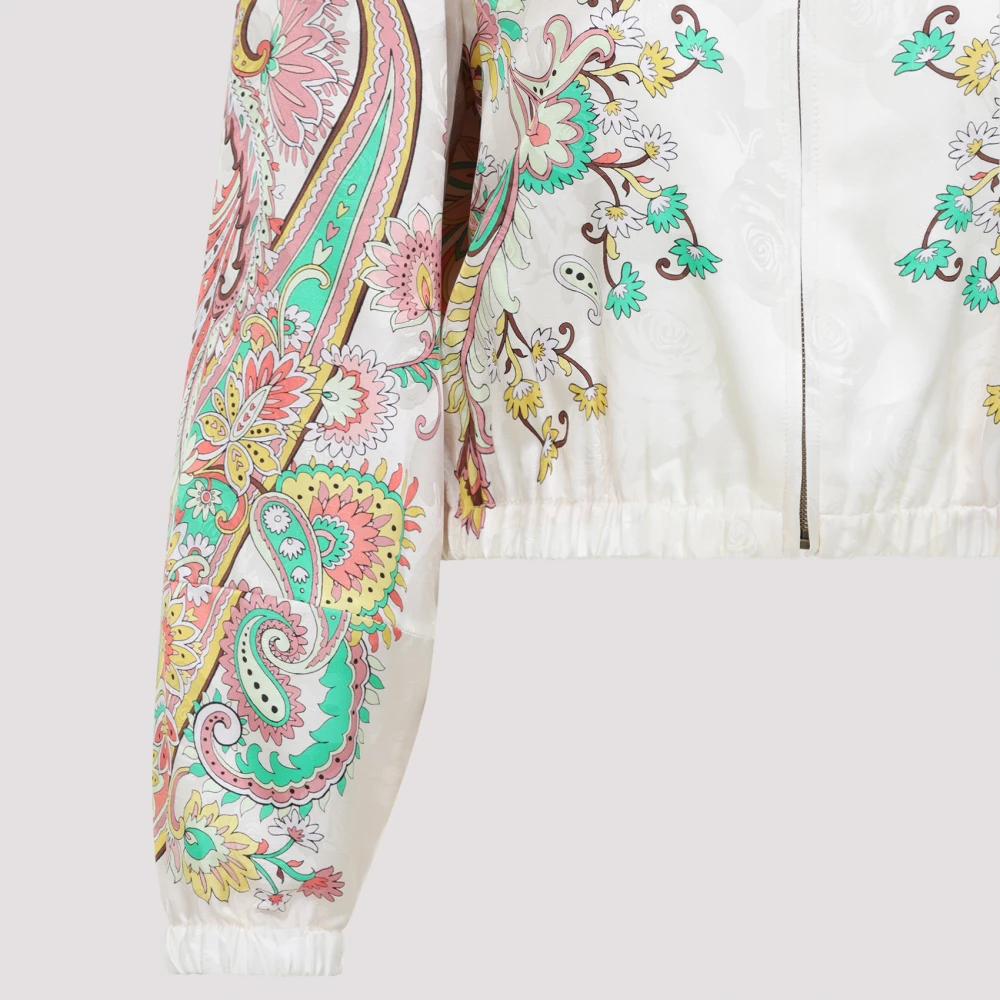 ETRO Witte Elegante Jas voor Vrouwen Multicolor Dames