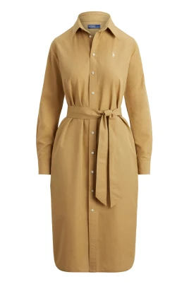 Belted Midi Shirt Dress
