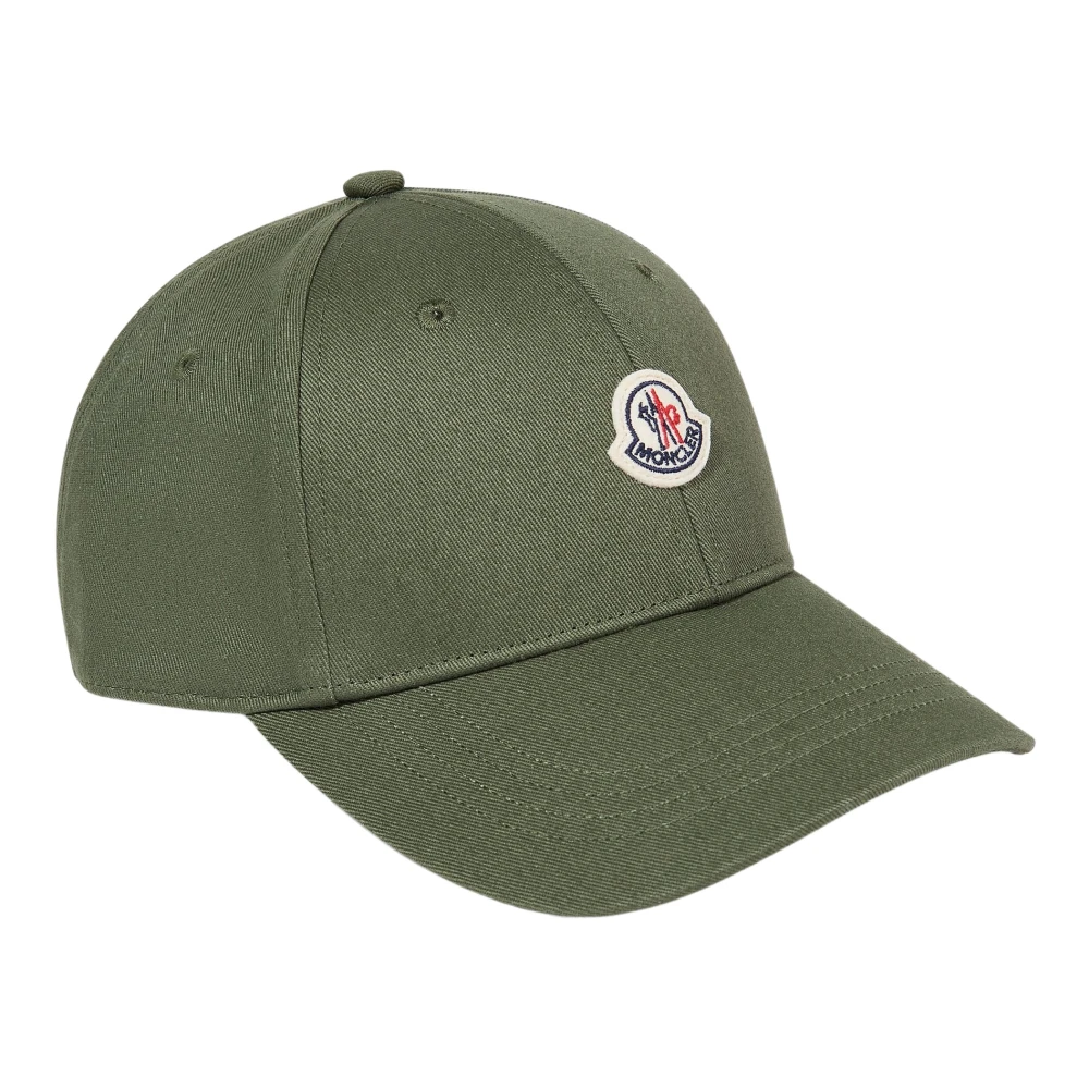Moncler Cotton Logo Baseball Cap - Male - Hats & Caps - Green - 50 Cm - Kids